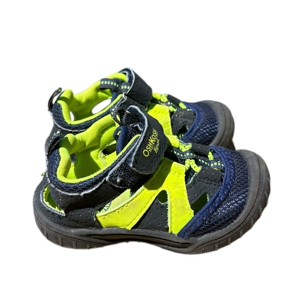 OshKosh B'gosh Water Blue and Green Sporty Sandals - Picture 3 of 7